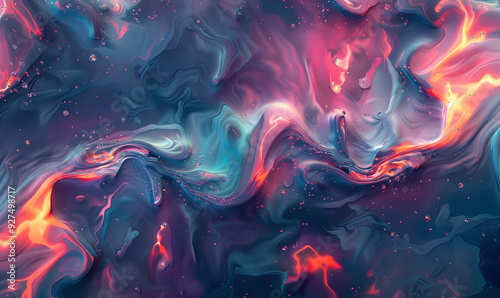 abstract 3d design background waves particle splash in 3d abstract