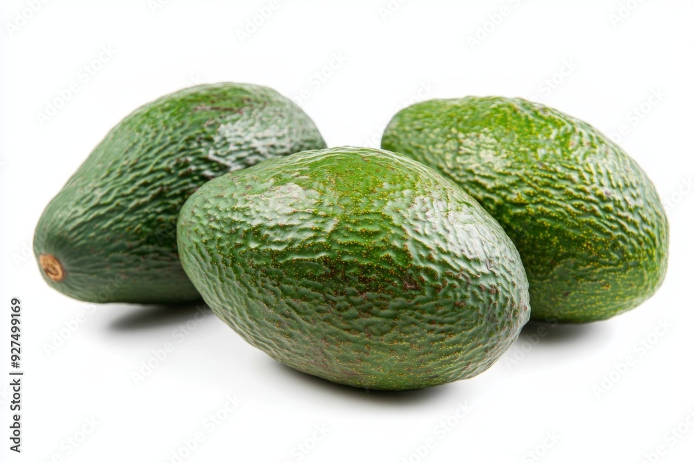 Fresh avocado isolated on white background closeup. Summer fruits for a healthy lifestyle Fresh avocado isolated on white background closeup. Summer fruits for a healthy lifestyle