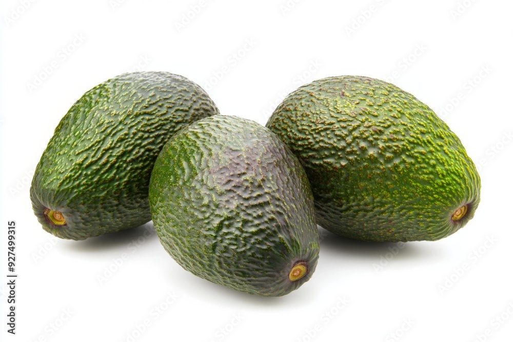 Fresh avocado isolated on white background closeup. Summer fruits for a healthy lifestyle Fresh avocado isolated on white background closeup. Summer fruits for a healthy lifestyle