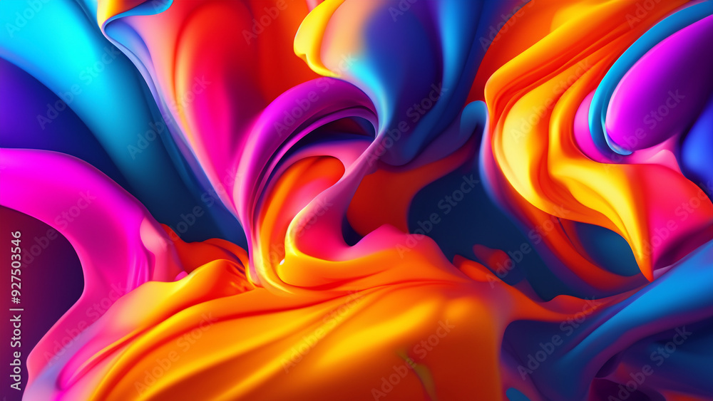 Naklejka premium Abstract fluid background