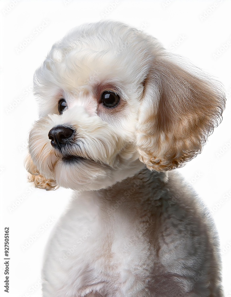 トイプードルのポートレート(Toy Poodle puppy portrait on white background)
トイプードルのポートレート(Toy Poodle puppy portrait on white background)