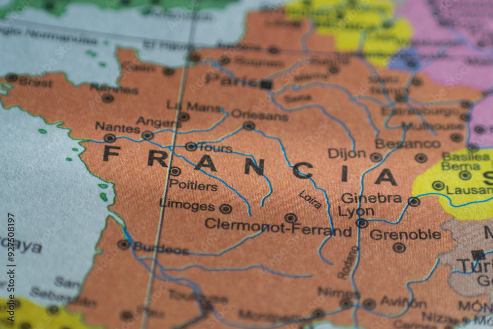 map of francia