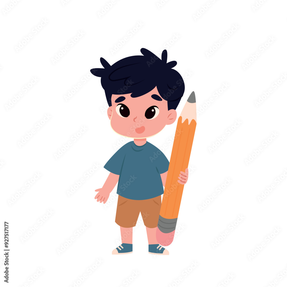 child with pencil child with pencil