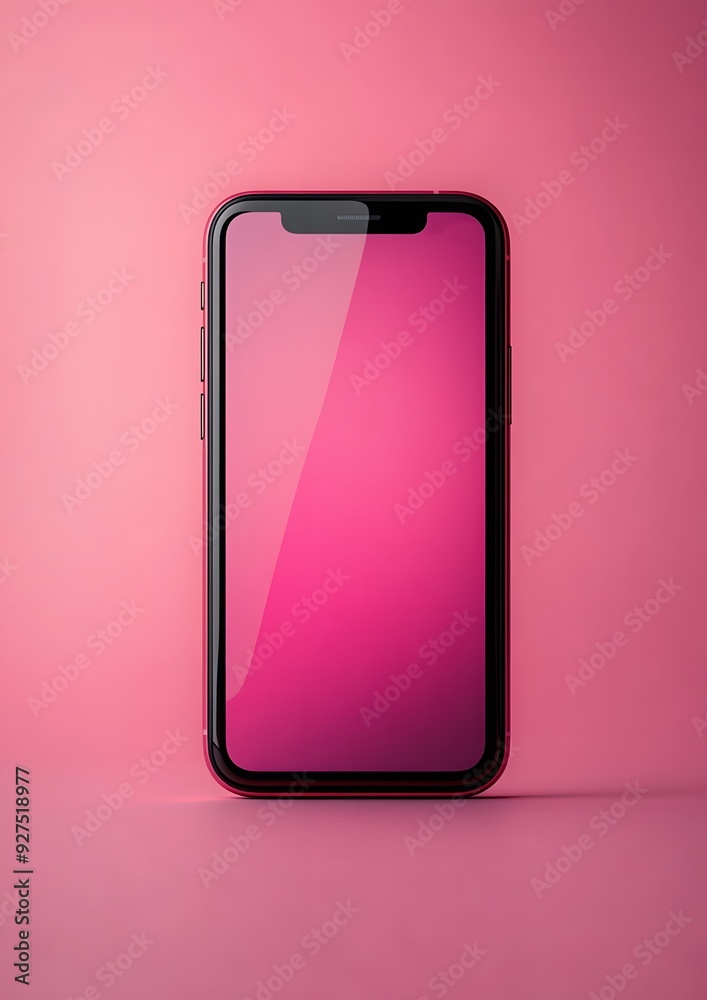 Elegant and minimalist smartphone screen on a pastel background, perfect for sleek social media stories.