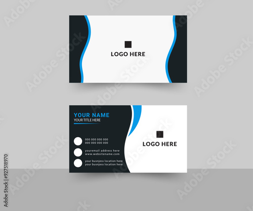 Gematric Shape corporate business card Layout template