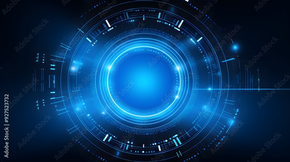 blue Abstract technology background circles digital hi-tech technology design background. concept innovation. vector illustration blue Abstract technology background circles digital hi-tech technology design background. concept innovation. vector illustration