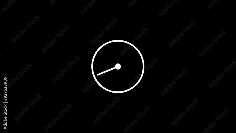 Digital clock icon with black background Digital clock icon with black background