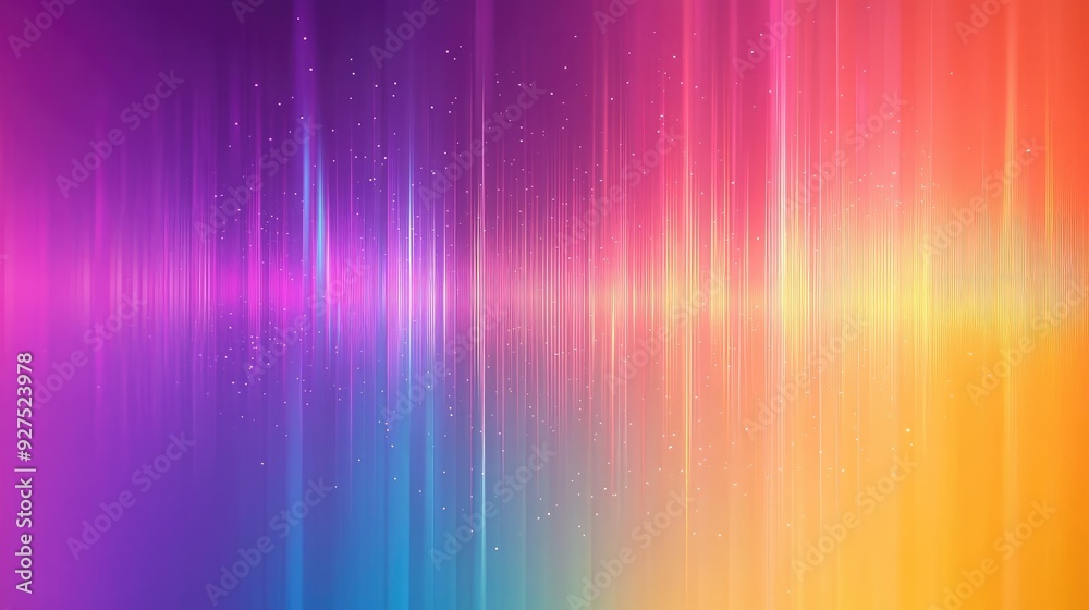 Dynamic illustration of sound wave lines with a rainbow gradient. Abstract background highlighting vibrant motion and colorful representation of speech or audio. Dynamic illustration of sound wave lines with a rainbow gradient. Abstract background highlighting vibrant motion and colorful representation of speech or audio.