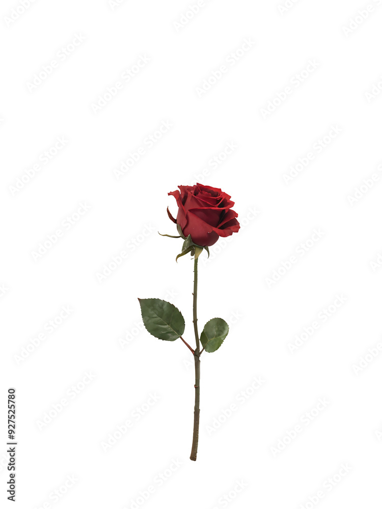 Red Rose isolated in the Transparent Background Red Rose isolated in the Transparent Background