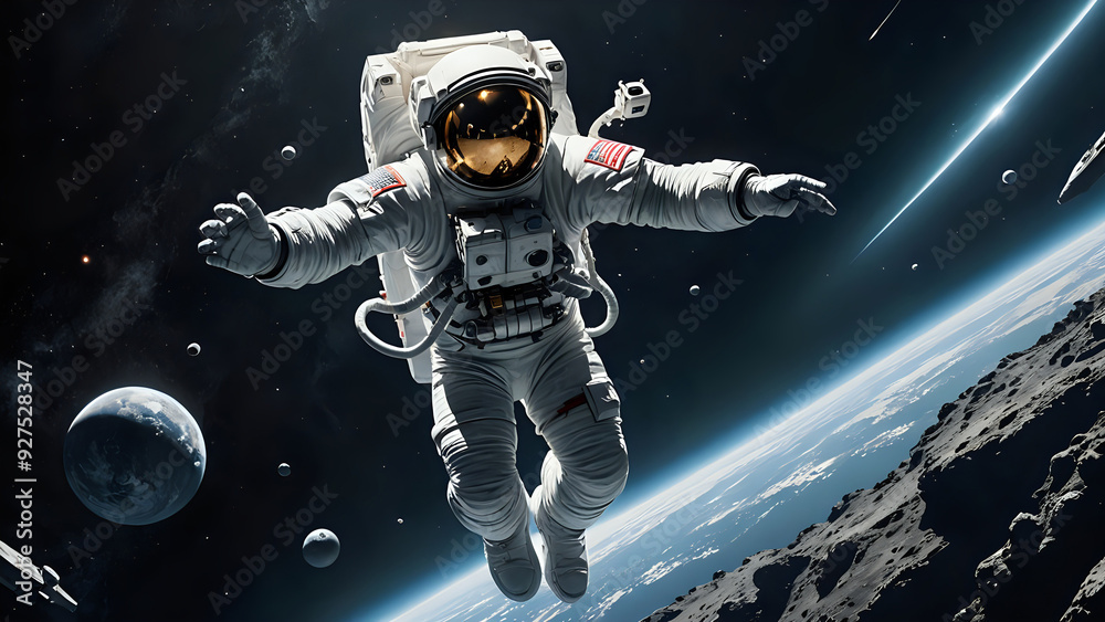 Fototapeta premium astronaut in space