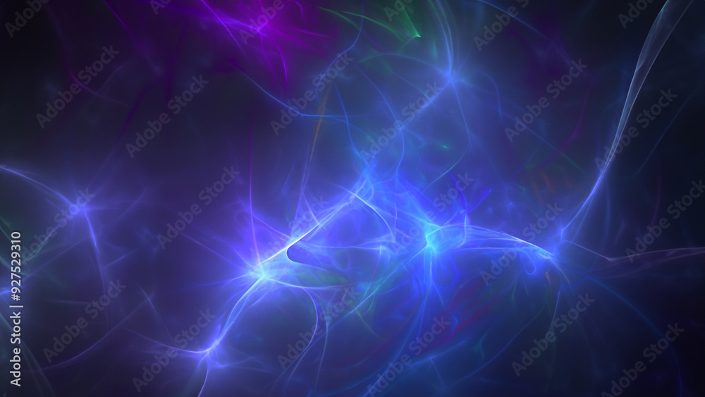 Obraz premium Nebula and galaxies in space. Abstract Fractal background.