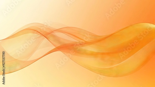 Sophisticated light orange vector backdrop featuring flowing bent lines and a smooth gradient. Ideal for professional ads, posters, and banner designs.