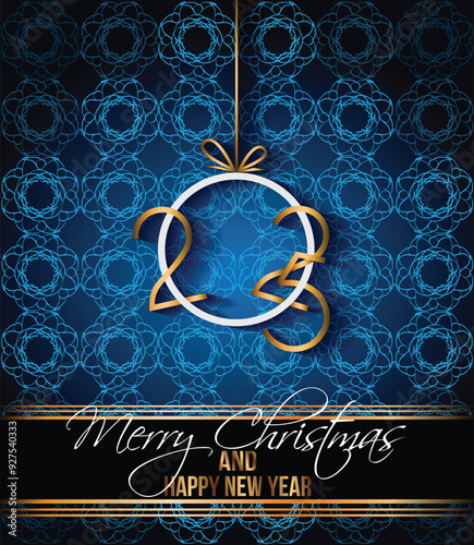 2025 Happy New Year and merry christmas background for your seasonal invitations, festive posters, greetings cards.