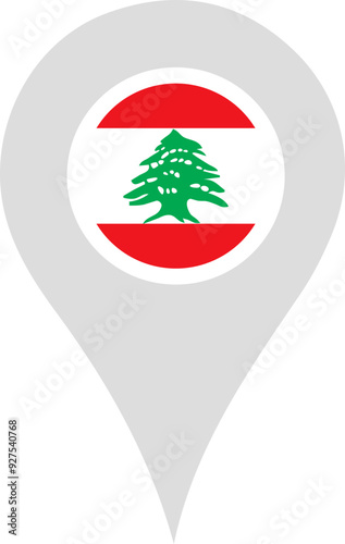 Lebanese Flag Location Pin Free Download Lebanese Flag Location Pin - GFXLoad