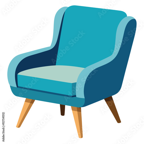 Accent Chair Vector Design Illustration