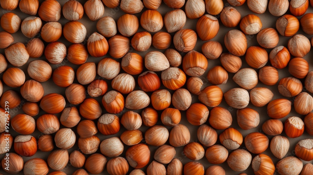 Background of hazelnuts nuts as situated arbitrarily, top view. Healthy snack Background of hazelnuts nuts as situated arbitrarily, top view. Healthy snack