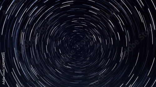 Star Trails in the Night Sky