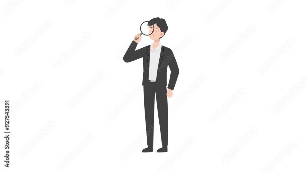 man holding a magnifying glass man holding a magnifying glass