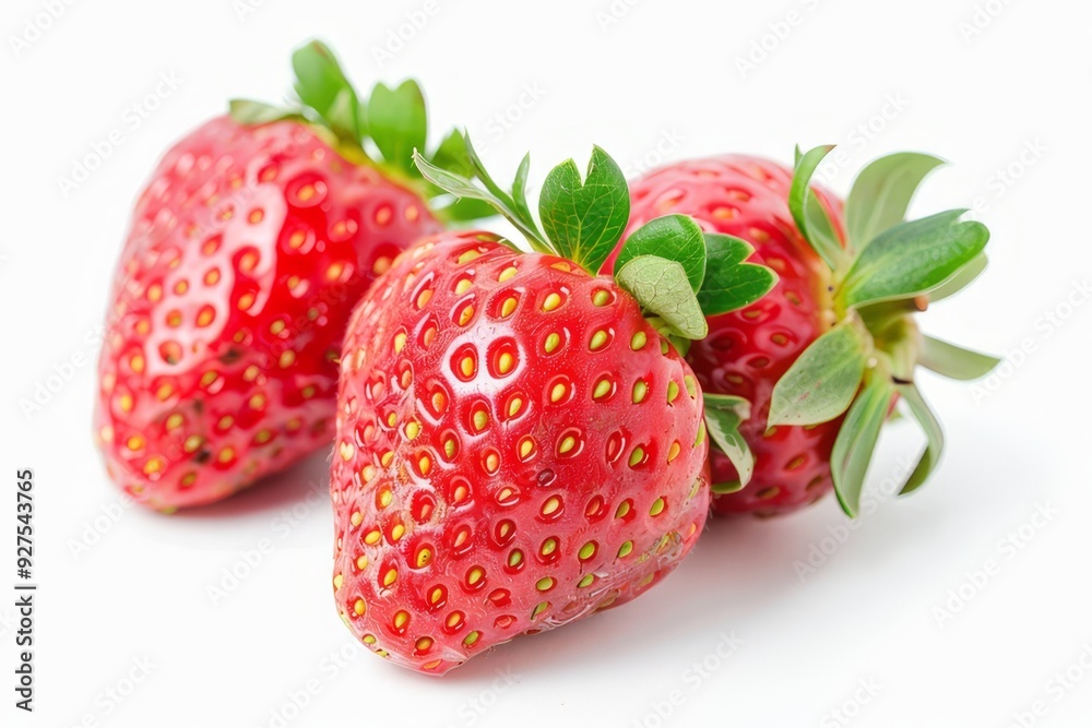 Strawberry isolated on white background. Close up. Studio shot.
Strawberry isolated on white background. Close up. Studio shot.
