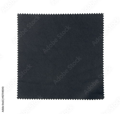 Black microfibre lens cleaning cloth