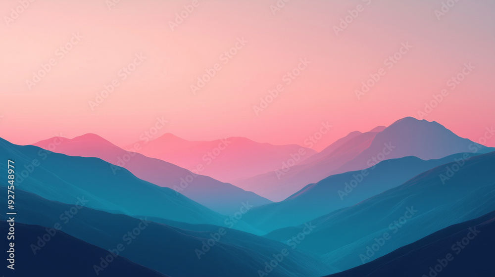 Generative AI Pastel Mountain Range, Abstract Landscape, Pastel Colors, Minimalist Design, Digital Art, Mountain Silhouette Generative AI Pastel Mountain Range, Abstract Landscape, Pastel Colors, Minimalist Design, Digital Art, Mountain Silhouette