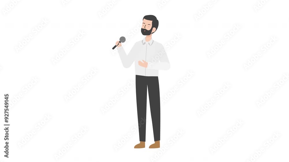 man holding a microphone