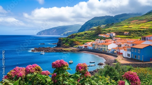 Traditional Portuguese village coast