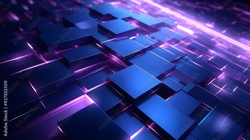 3d rendering of purple and blue abstract geometric background. Scene for advertising, technology, showcase, banner, game, sport, cosmetic, business, metaverse. Sci-Fi Illustration. Product display 3d rendering of purple and blue abstract geometric background. Scene for advertising, technology, showcase, banner, game, sport, cosmetic, business, metaverse. Sci-Fi Illustration. Product display