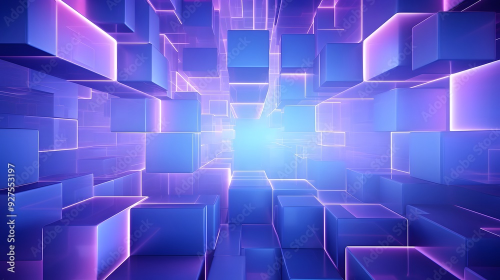3d rendering of purple and blue abstract geometric background. Scene for advertising, technology, showcase, banner, game, sport, cosmetic, business, metaverse. Sci-Fi Illustration. Product display 3d rendering of purple and blue abstract geometric background. Scene for advertising, technology, showcase, banner, game, sport, cosmetic, business, metaverse. Sci-Fi Illustration. Product display