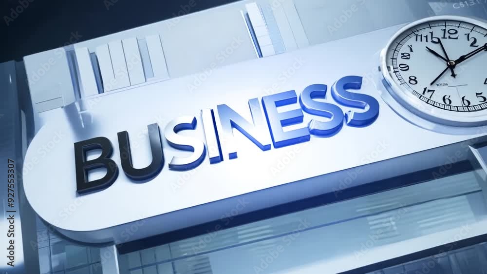 Business Clock Graphic With Sleek Design and Digital Background Generative AI Business Clock Graphic With Sleek Design and Digital Background Generative AI