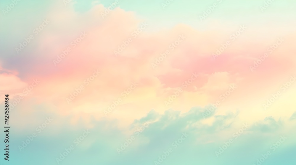 Obraz premium Soft Pastel Gradient Background for Serene and Gentle Visuals