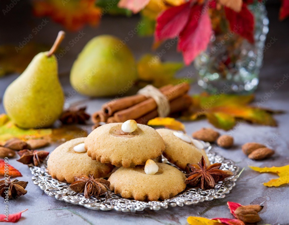 Birnencookies im Herbst Birnencookies im Herbst
