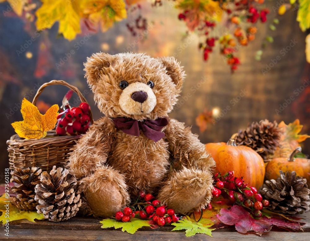 Teddybär im Herbst Teddybär im Herbst