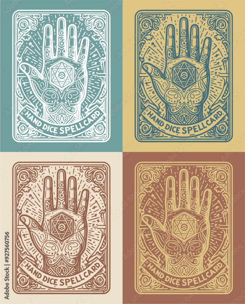 Fototapeta premium The Dice of Destiny - An Artistic Card Illustration