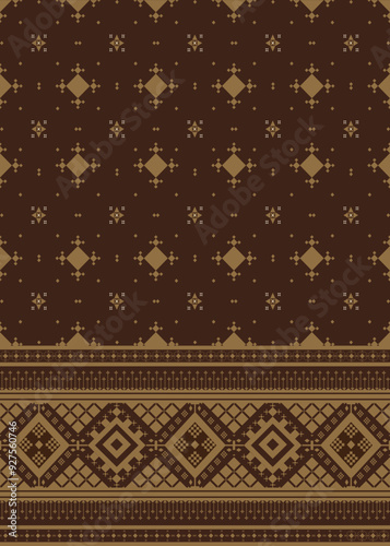 Gold Leather geometric ethnic pattern design, Traditional, abric, navajo, native american