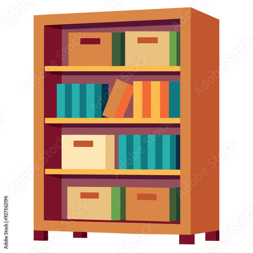 Bookshelf for Home Organization and Storage