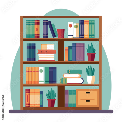 Bookshelf for Home Organization and Storage