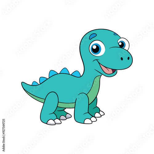 Friendly dinosaur cartoon clipart vector illustrations, perfect for kids' designs and decor.