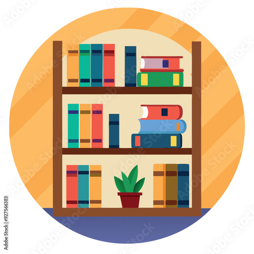 Bookshelf for Home Organization and Storage