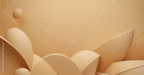 beige background with large flower
