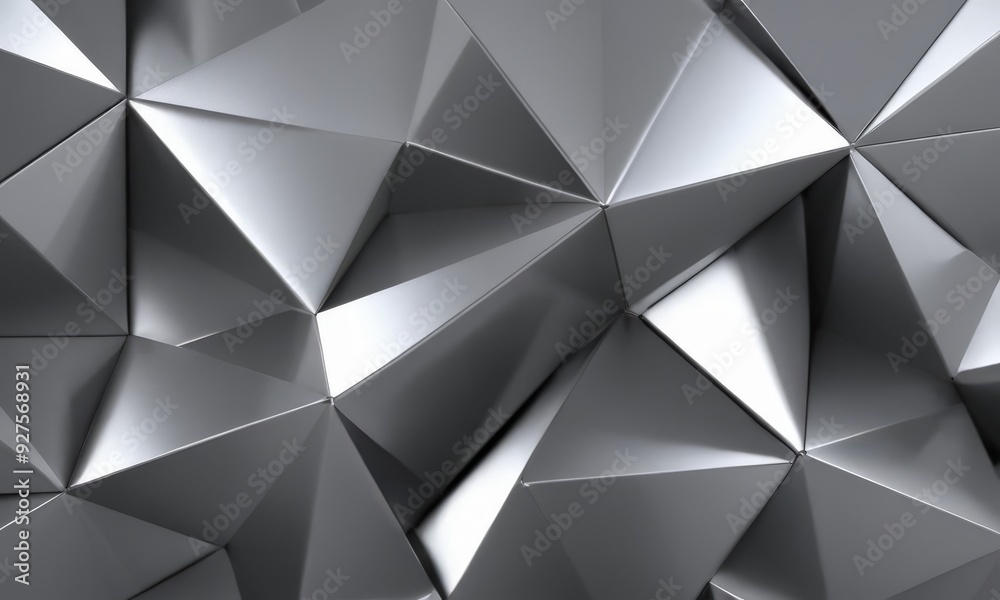 3d silver abstract background with triangulars 3d silver abstract background with triangulars