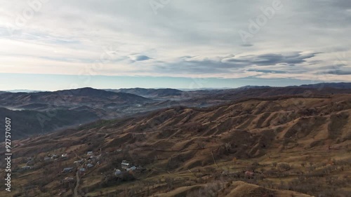 Landscape in the mountains, Valea-Larga Sarulesti, Buzau, Romania photo