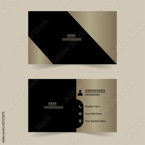 LUXURY GOLDEN BUSINESS CARD DESIGN