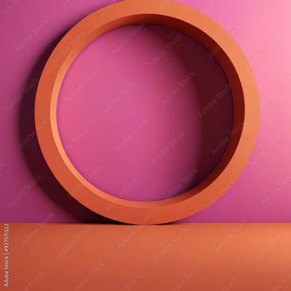 circular object on pink background circular object on pink background