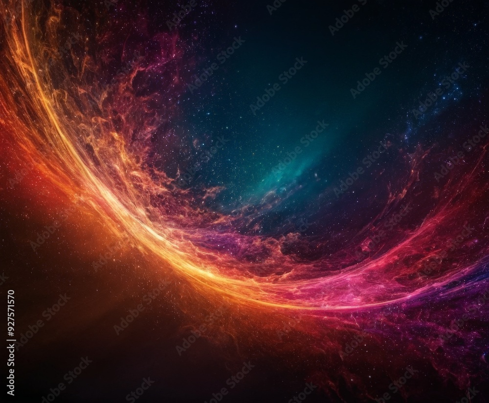 colorful space background with nebula and stars colorful space background with nebula and stars
