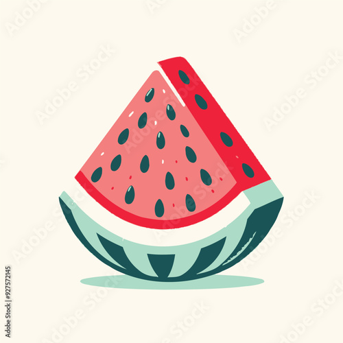 Wallpaper Mural Watermelon Vector Illustration  Cartoon Icon Style Torontodigital.ca