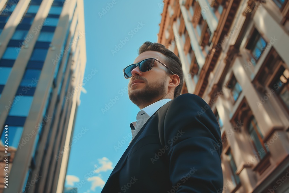 Confident Businessman in the City Confident Businessman in the City