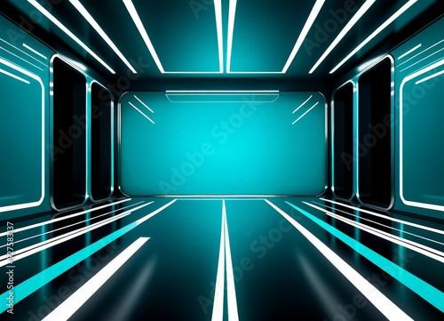 abstract futuristic background with blue and white lines