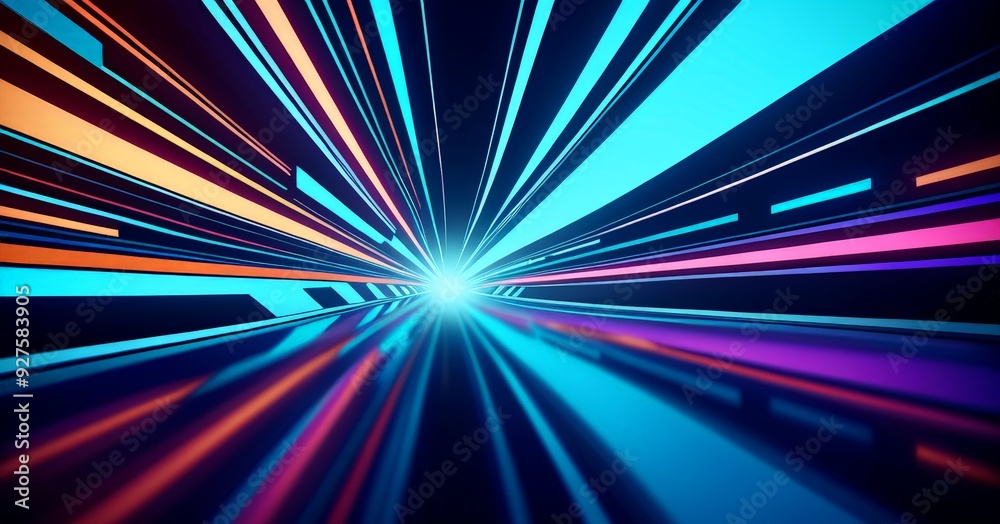 abstract background with colorful lines and rays abstract background with colorful lines and rays