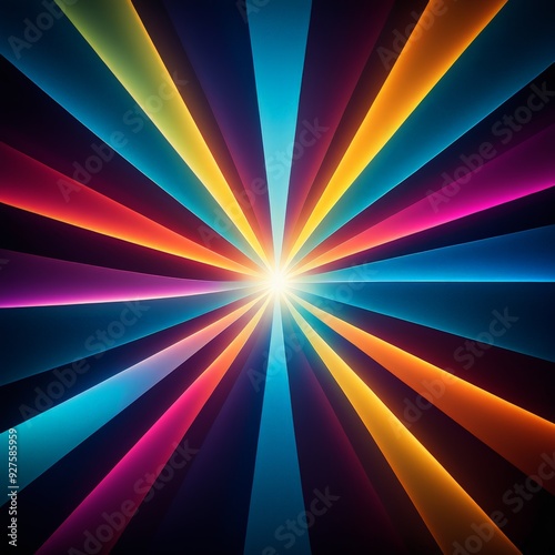 colorful background with star burst